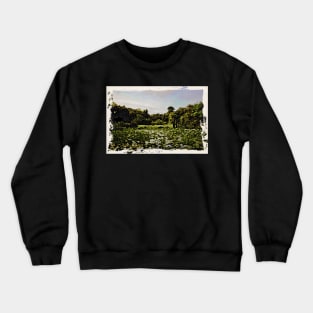 Water lily pond / Maléa is looking for the goblin - children's book WolfArt Crewneck Sweatshirt